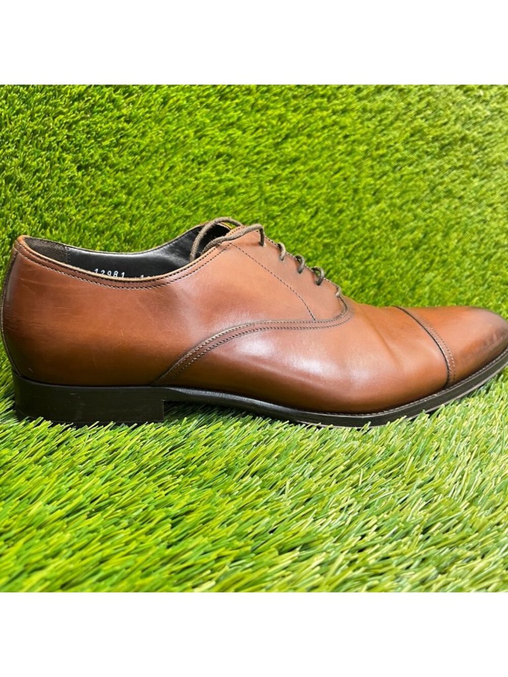 To Boot New York Anton Mens Size 11.5 Brown Classic Brogue Cap Toe Oxford Shoes